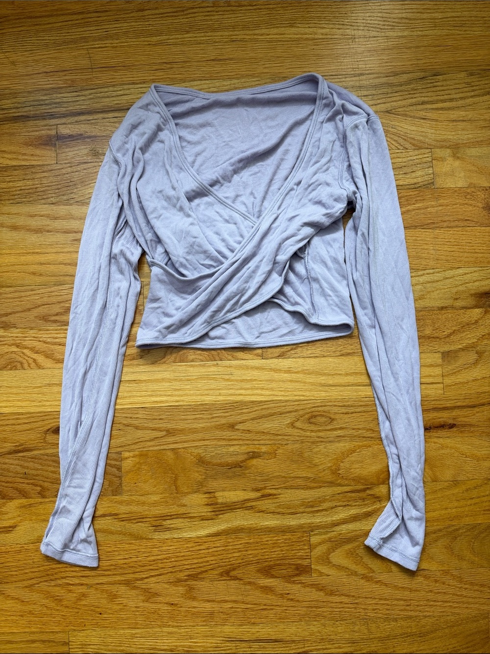Lululemon Wrap-Style Long Sleeve Top - Light Lavender